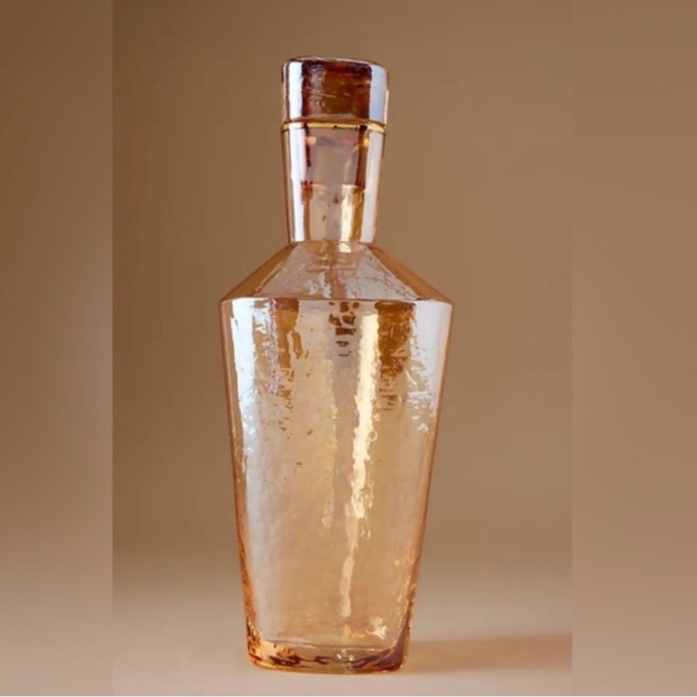NWT Anthropologie Zaza Honey Luster Decanter